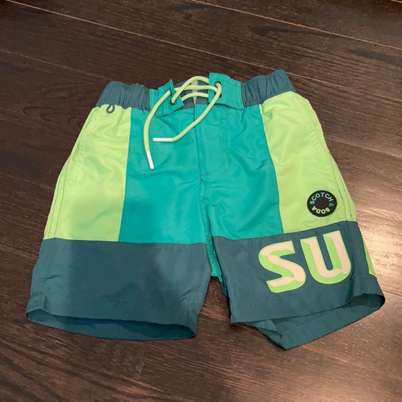 Scotch and soda color block bathing suit